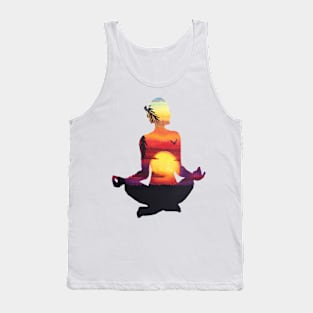 Namaste - Yoga Pose - Meditation Tank Top